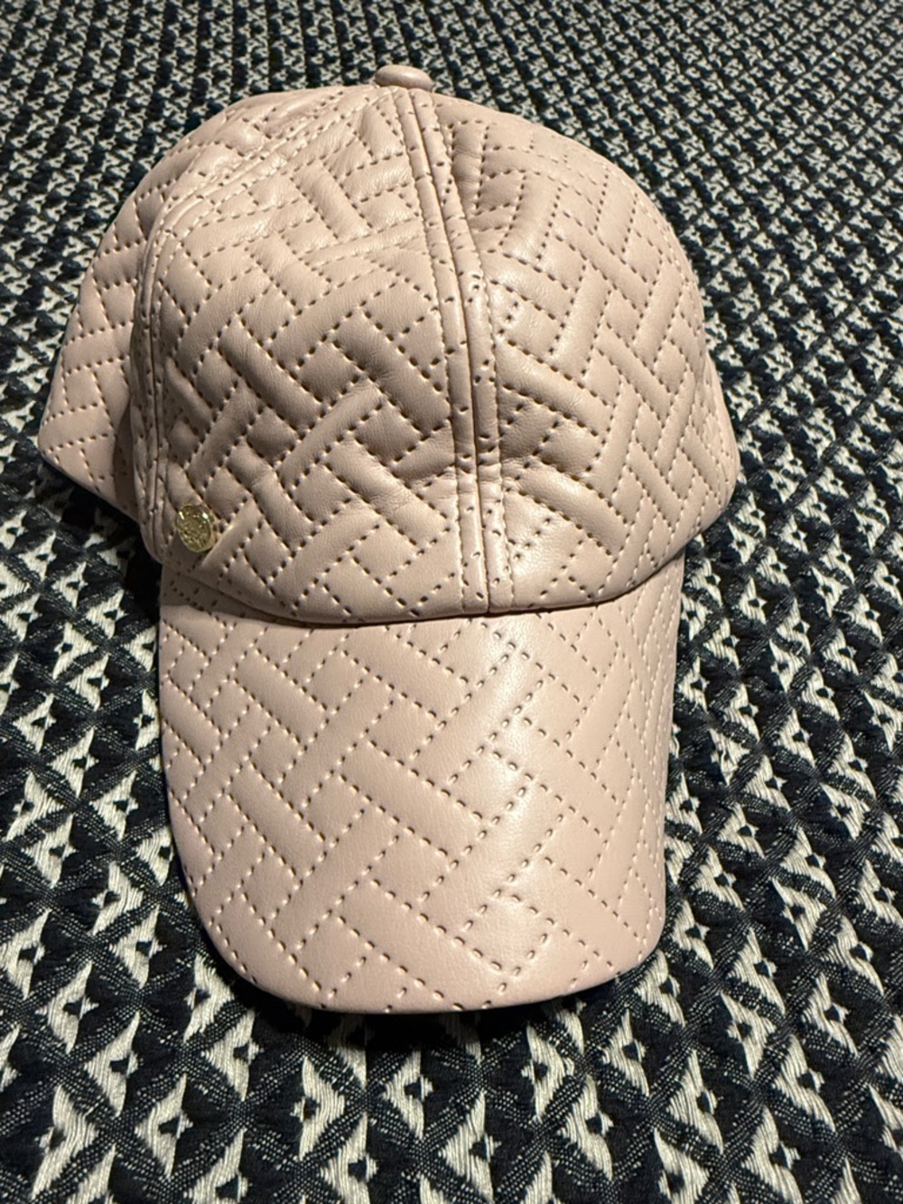 BCBG Quilted Pink Women's Baseball Cap